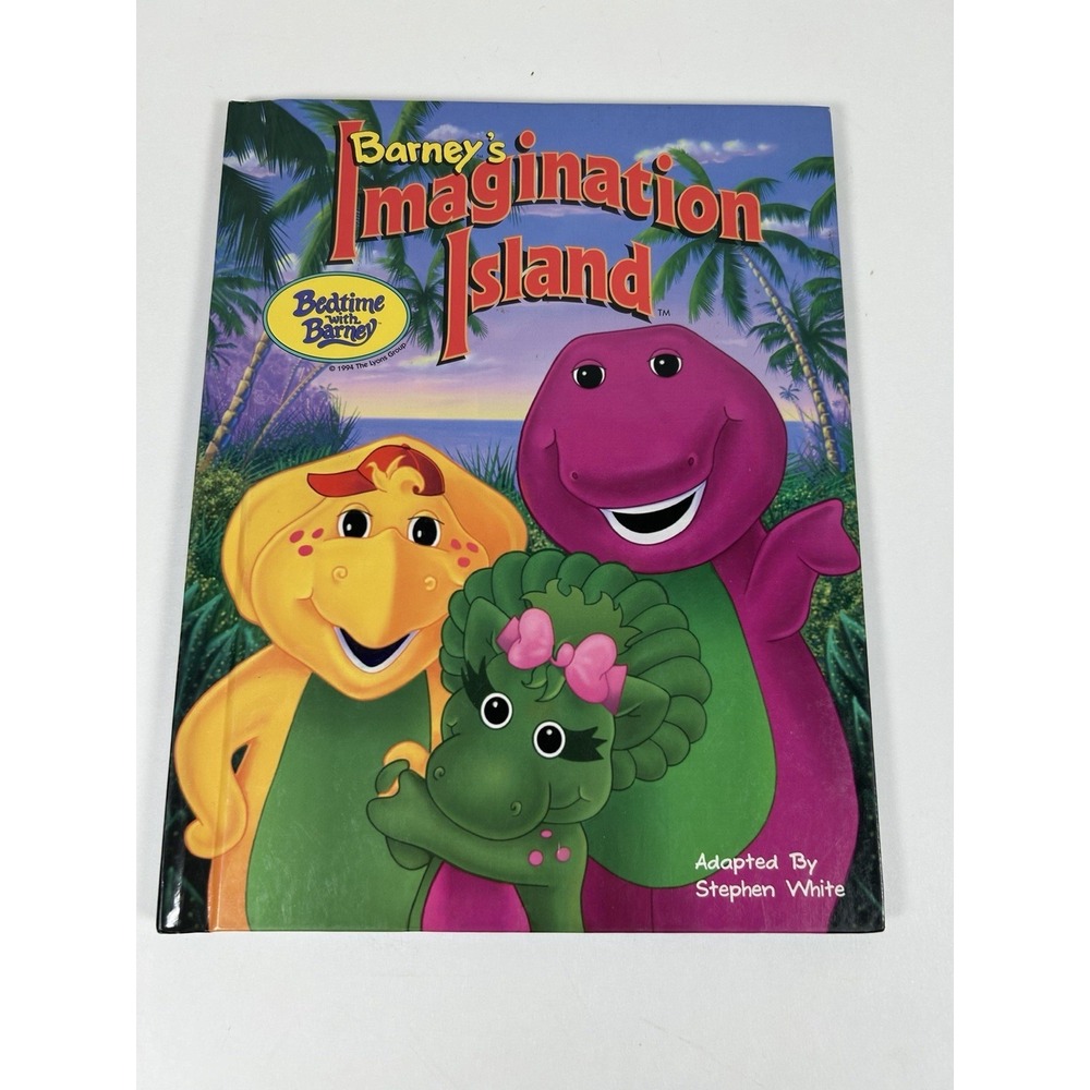 Barneys Imagination Island - Bedtime with Barney Hardcover Book 1994
